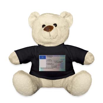 Permis de conduire avant - Nounours - noir - Devant