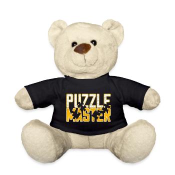 Puzzle Master Board Game Hobby Fun - Teddy Bear - black - Front