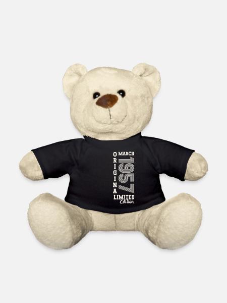 März Jahrgang 1957 66. Geburtstag Mann Original - Teddy - Schwarz