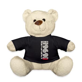 54th Birthday Original October Year 1969 - Teddy Bear - black - Front