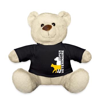 Veterinary Shirt • Super • Veterinary Gift - Teddy Bear - black - Front