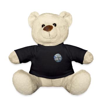 Team Greta Sticker Pocket Fridays for Future - Teddy Bear - black - Front