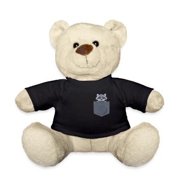 Raccoon - cute - bag - Teddy Bear - black - Front