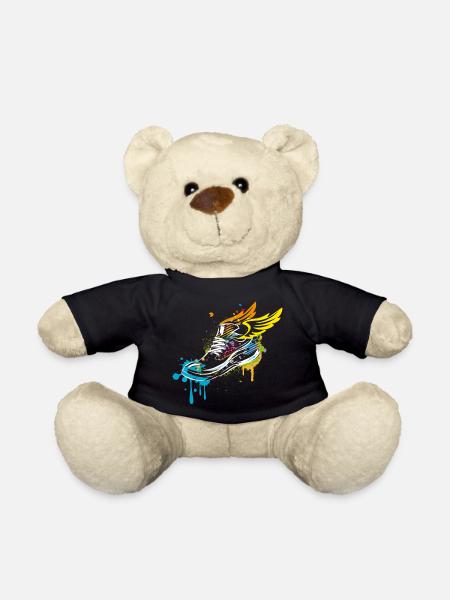 Sneaker graffiti avec des ailes - Nounours - noir