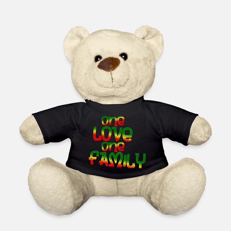 One Love One Family - Teddy Bear - black