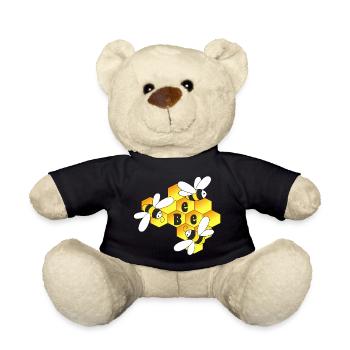 Miel, abeille, abeilles - Nounours - noir - Devant
