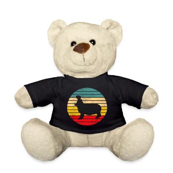 Nilpferd Flusspferd Hippo - Teddy - Schwarz - Vorne