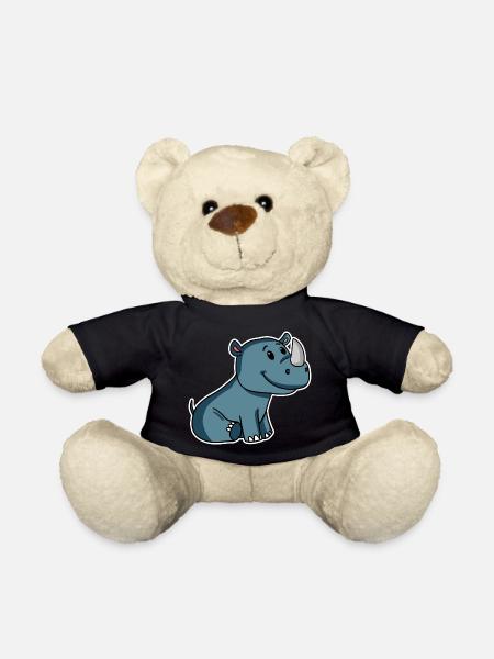 Nashorn - Teddy - Schwarz