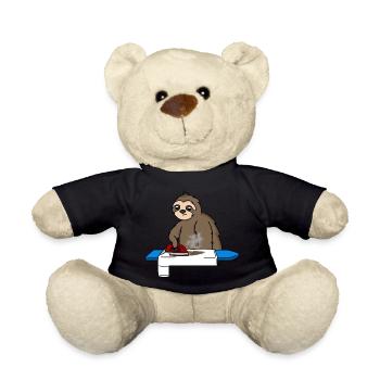 Le paresseux repasse très lentement - Nounours - noir - Devant