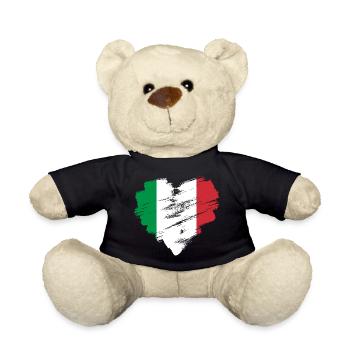 Italy - Teddy Bear - black - Front
