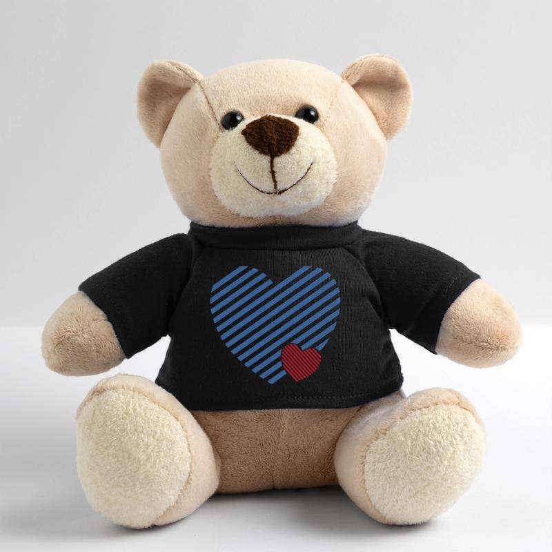 Double Heart - Design textile gift idea Teddy Bear