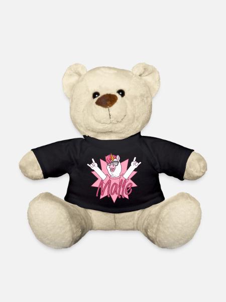 Malle Outfit Einhorn - Teddy - Schwarz