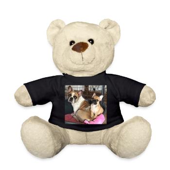 Hundeelterns Herzblatt Motiv - Teddy - Schwarz - Vorne