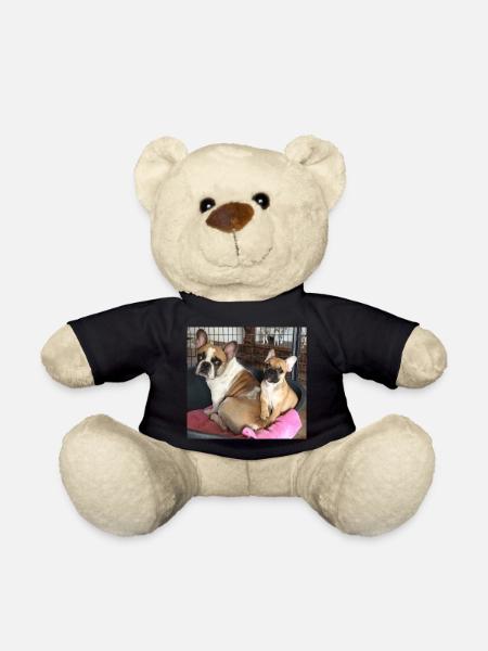 Français Bulldog Mère et Fils - Nounours - noir