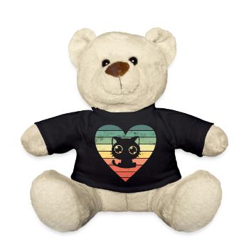 Katze Katzen - Teddy - Schwarz - Vorne