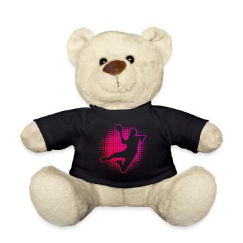 Handball Handballeurs Joueurs de handball Masculins - Nounours - noir - Devant