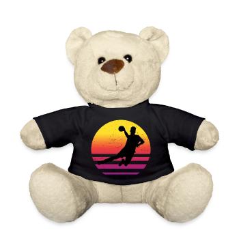 Handball Damen Handballspielen Handballer Handball - Teddy - Schwarz - Vorne