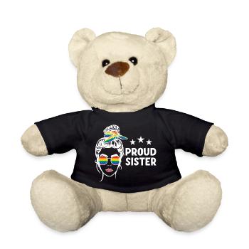 LGBT Proud Sister - Teddy Bear - black - Front