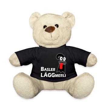 Basler Läggmerli - Frecher Baslerstab mit Zunge - Teddy - Schwarz - Vorne