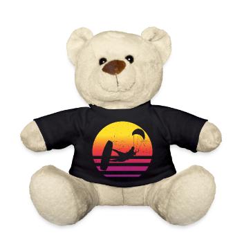 Kitesurf Kiting Femmes Kitesurf Hommes Kitesurfer - Nounours - noir - Devant