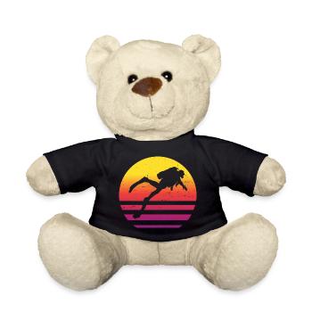 Scuba Tauchen Diver Scuba Taucher Free Dive - Teddy - Schwarz - Vorne