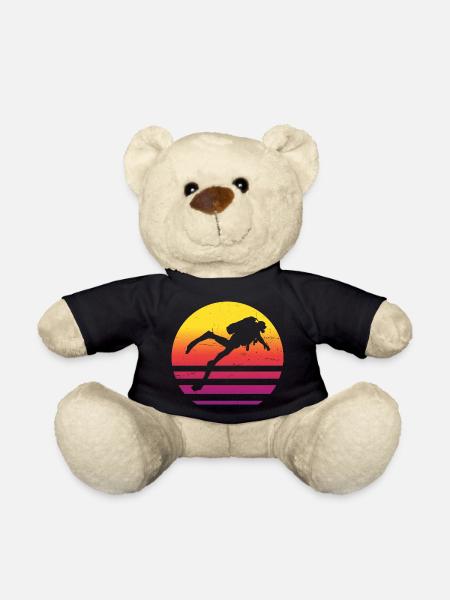 Scuba Tauchen Diver Scuba Taucher Free Dive - Teddy - Schwarz