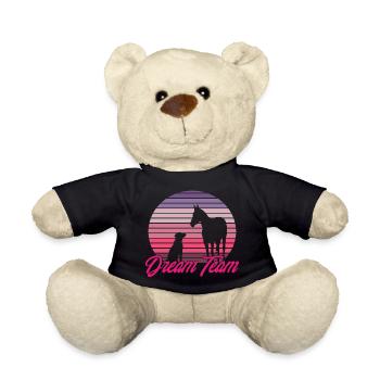Dream Team Dog & Horse - Teddy Bear - black - Front