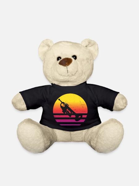 Trompeter Trompeten Spieler Herren Damen - Teddy - Schwarz