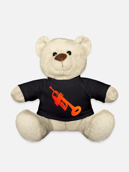 Trumpet Player Trumpet Trumpet Players - Teddy Bear - black