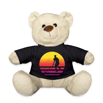 Floorball Jouer Salibandy Floorball Innebandy - Nounours - noir - Devant
