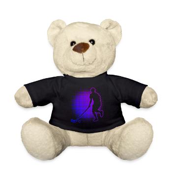 Jeux de floorball Salibandy Floorball Hockey - Nounours - noir - Devant