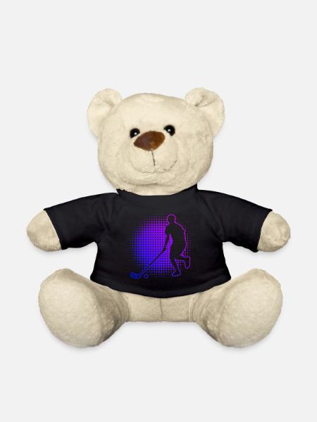 Unihockeyspielen Salibandy Floorball Hockey - Teddy - Schwarz
