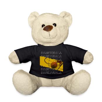 Basketball Basketballer Korb Dunking Sport Spieler - Teddy - Schwarz - Vorne