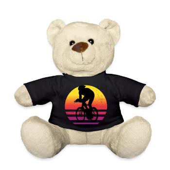 Women's Road Bike Road Cyclist Road Cycling - Teddy Bear - black - Front