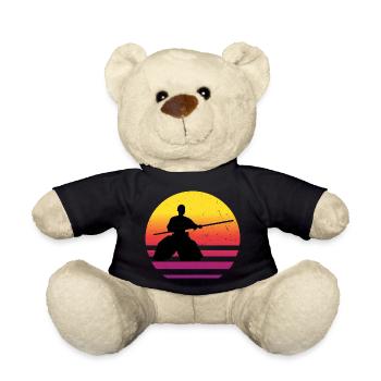 Martial Arts Women Men Aikido Aikidoka Martial Ar - Teddy Bear - black - Front