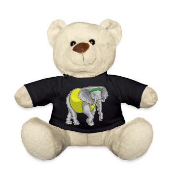 Elephant Jogger Jogging Sport - Teddy Bear - black - Front