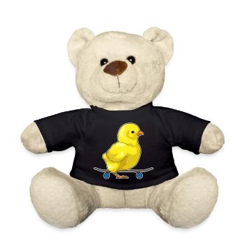Chick Skater Skateboard - Nounours - noir - Devant