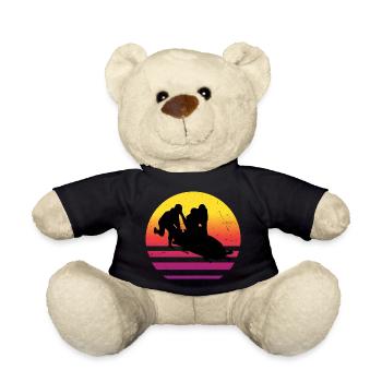 Men's Bobsleigh Bobsport Bobsleigh Two-man bobsleigh track - Teddy Bear - black - Front