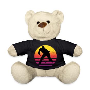 Hockey sur glace Joueur de hockey sur glace Hockey sur glace Hockey sur glace - Nounours - noir - Devant