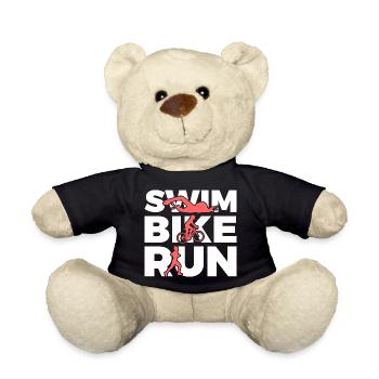 Natation Cyclisme Course à pied Répétition - Nounours - noir - Devant
