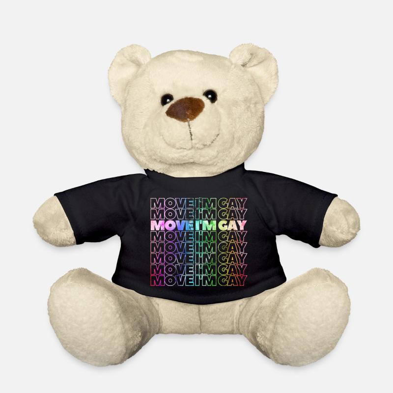 Move I’m gay in rainbow font pour le mois de la fierté 2023 - Nounours - noir