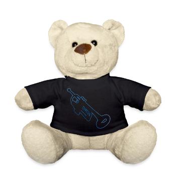 Trompeter Jazz Trompeter Herren Damen Trompete - Teddy - Schwarz - Vorne