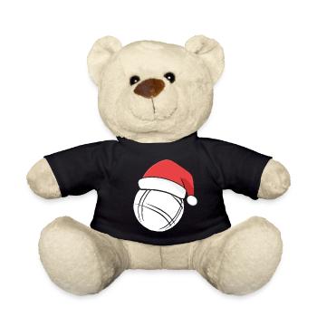 Boule Santa Tenue de pétanque pour Bouler pour boules - Nounours - noir - Devant