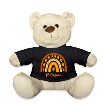 Zum besten Konditor gewählt| Gebäck Geschenkidee - Teddy - Schwarz - Vorne