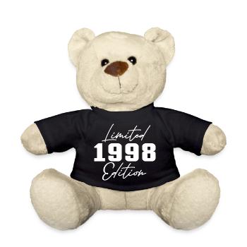 25th Birthday Men Women Anniversary 25 Years Old - Teddy Bear - black - Front