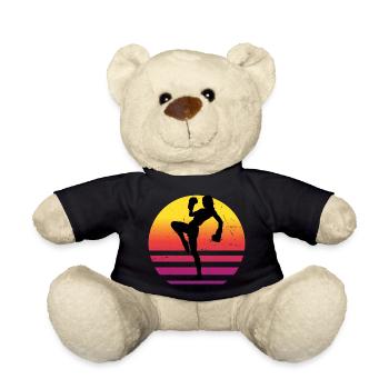 Kickboxing Hommes Kickboxing Femmes Boxe Kickboxer - Nounours - noir - Devant