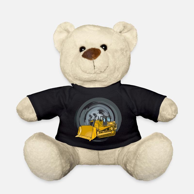 Bulldozer, Planierraupe, Kettenräumer - Teddy - Schwarz