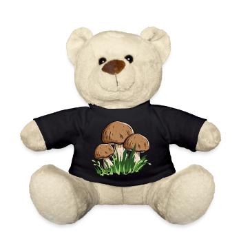 Ein guter Pilzkenner findet immer einen Steinpilz - Teddy - Schwarz - Vorne