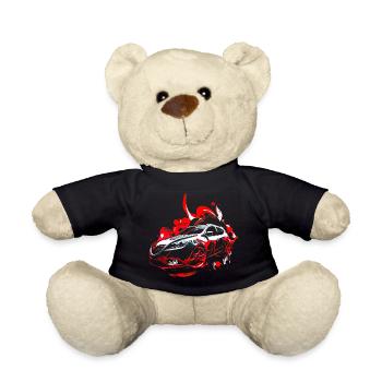 Rot-schwarzer Sportwagen - Teddy - Schwarz - Vorne
