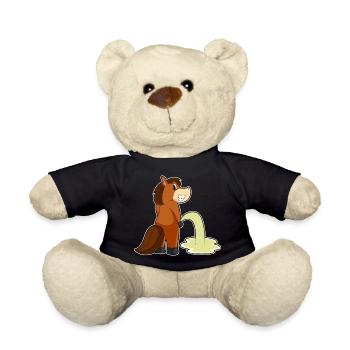 Pferd Toilette - Teddy - Schwarz - Vorne